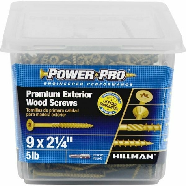 Power Pro SCREW 9X2-1/4 STARDECK 1000HR 5 LB BOX 48609